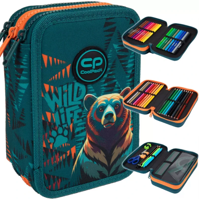 Coolpack Jumper 3 Piórnik Z Wyposażeniem 3-komorowy Bear