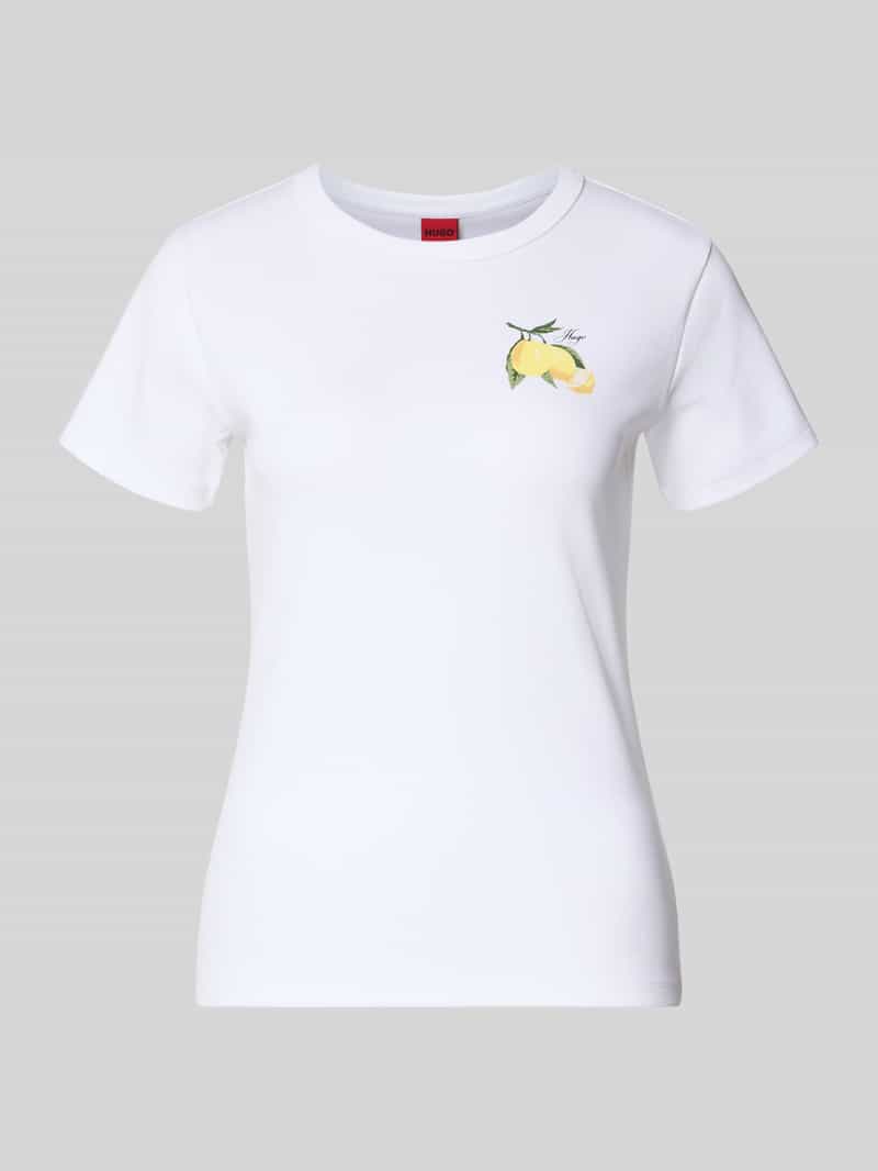męski t-shirt o kroju regular fit z mieszanka bawełny model 'DELORIS_4'