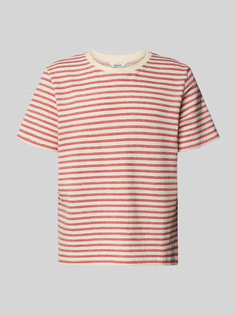 męski t-shirt o kroju regular fit z mieszanka bawełny model 'KEVIN'