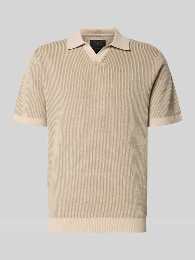 Koszulka polo w dzianinowym wyglądzie o kroju regular fit model 'Preston'