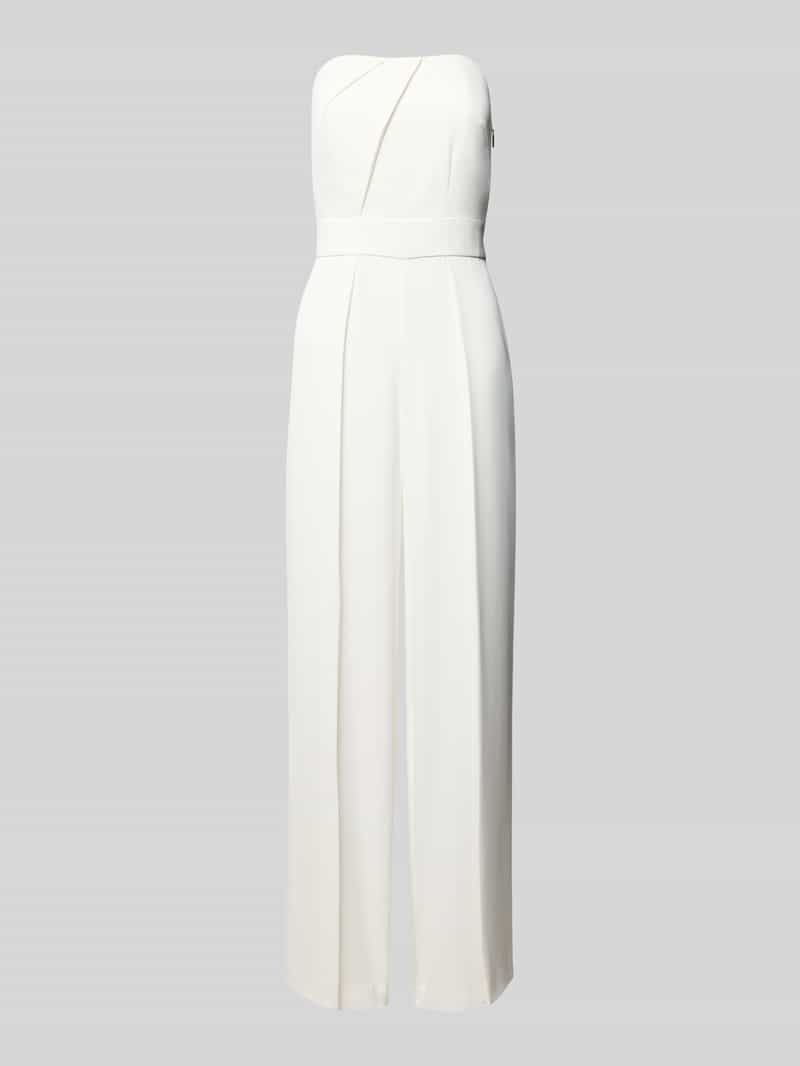 Kombinezon w stylu off-shoulder z drapowaniami