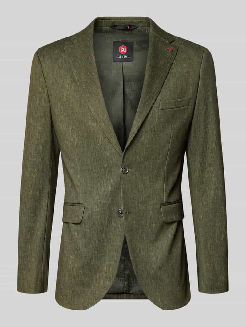 Marynarka o kroju regular fit z dodatkiem wiskozy model 'Calvin'