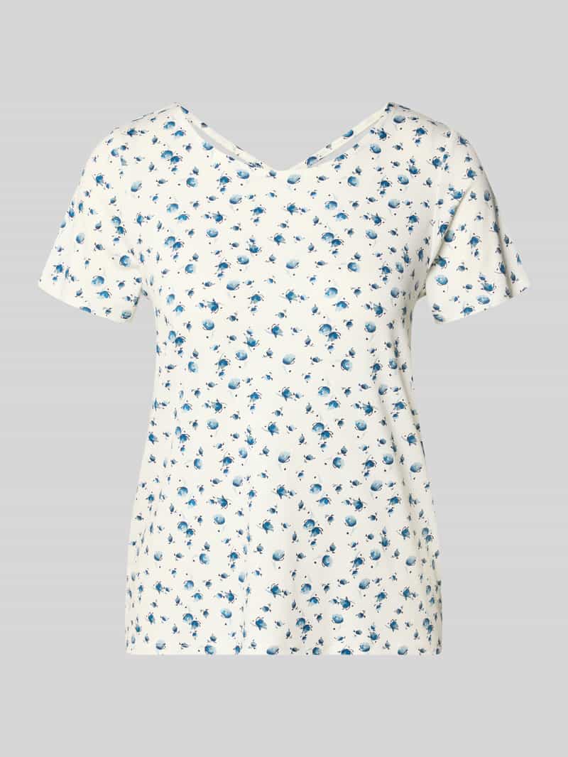 męski t-shirt o kroju regular fit z mieszanki wiskozy model 'BERA'