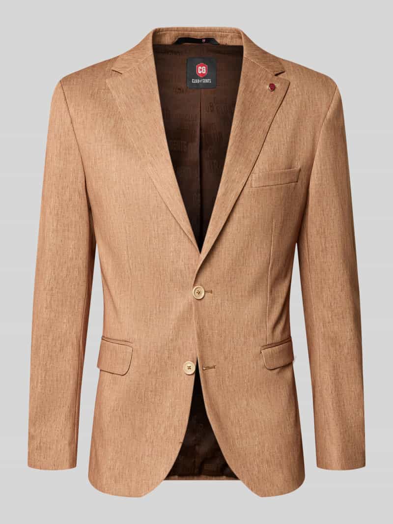 Marynarka o kroju regular fit z dodatkiem wiskozy model 'Calvin'