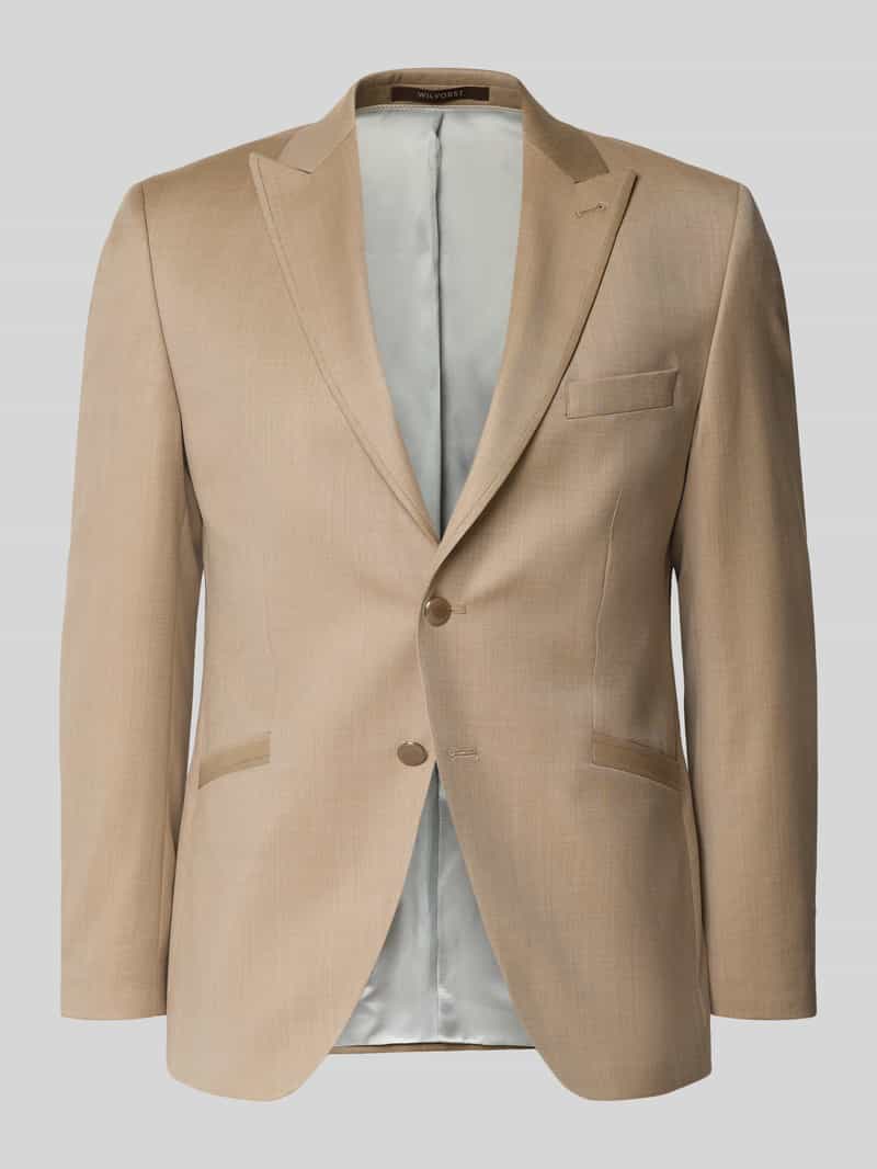 Marynarka na 2 guziki o kroju slim fit z żywej wełny