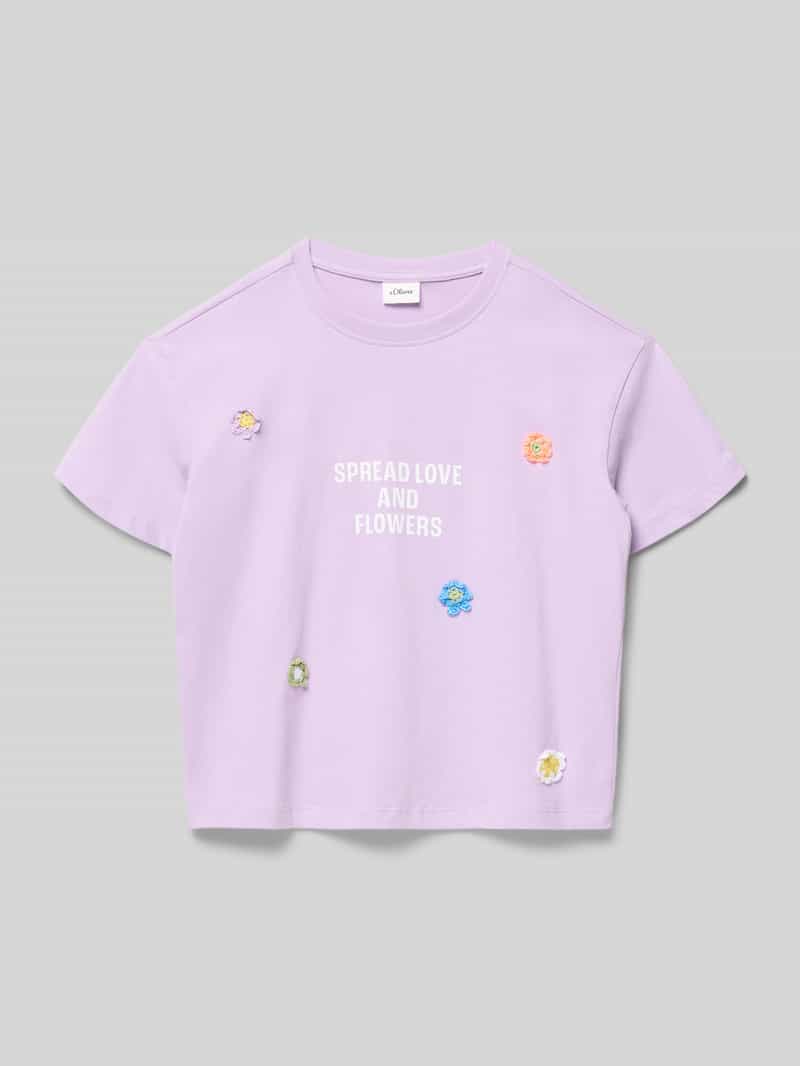 męski t-shirt o kroju regular fit z czystej bawełny