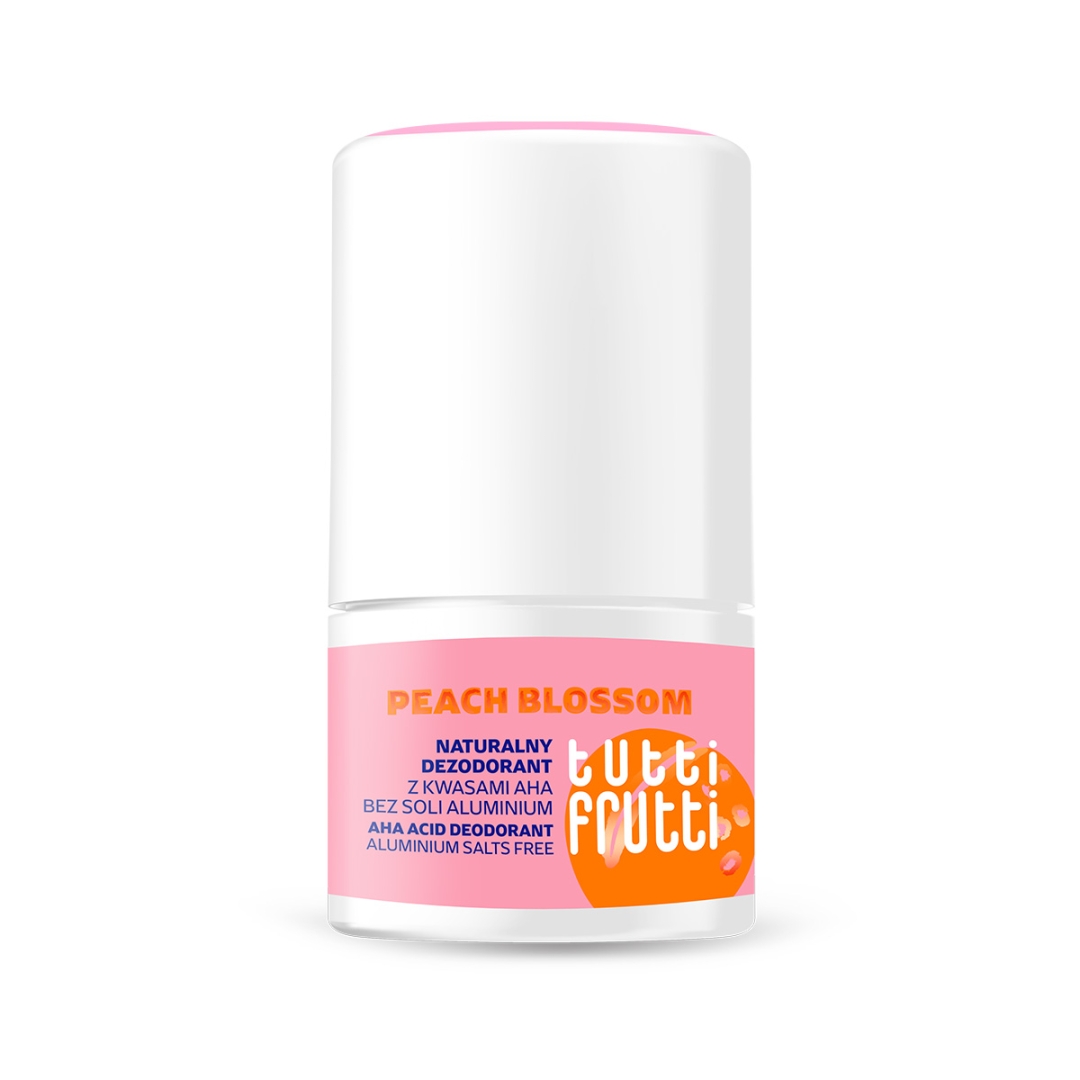 Farmona Tutti Frutti Naturalny Dezodorant z Kwasami AHA bez Soli Aluminium Peach Blossom 50ml