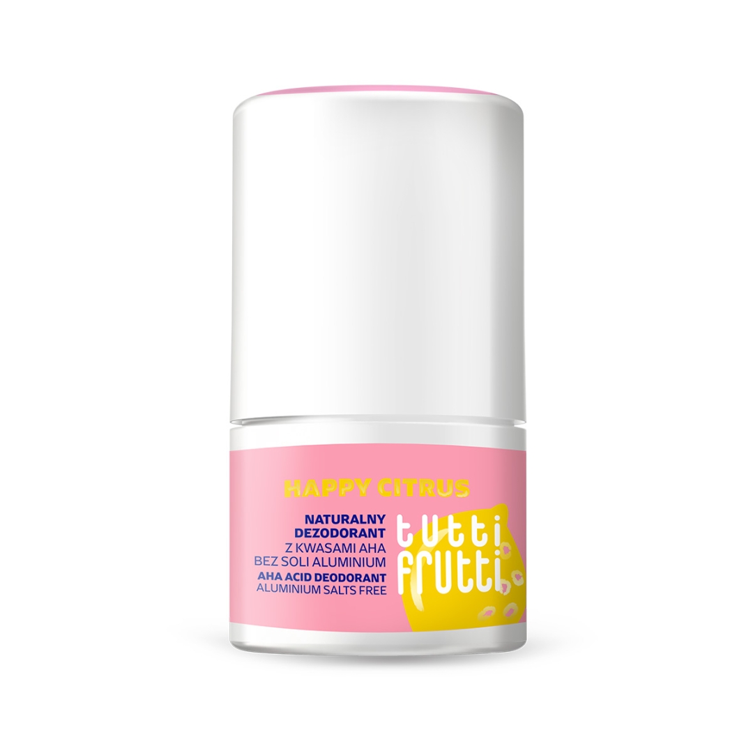Farmona Tutti Frutti Naturalny Dezodorant z Kwasami AHA bez Soli Aluminium Happy Citrus 50ml