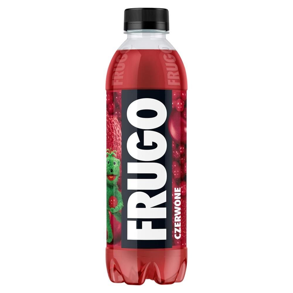 Frugo Czerwone Napój wieloowocowy niegazowany o smaku truskawki wiśni i czerwonej porzeczki 500 ml