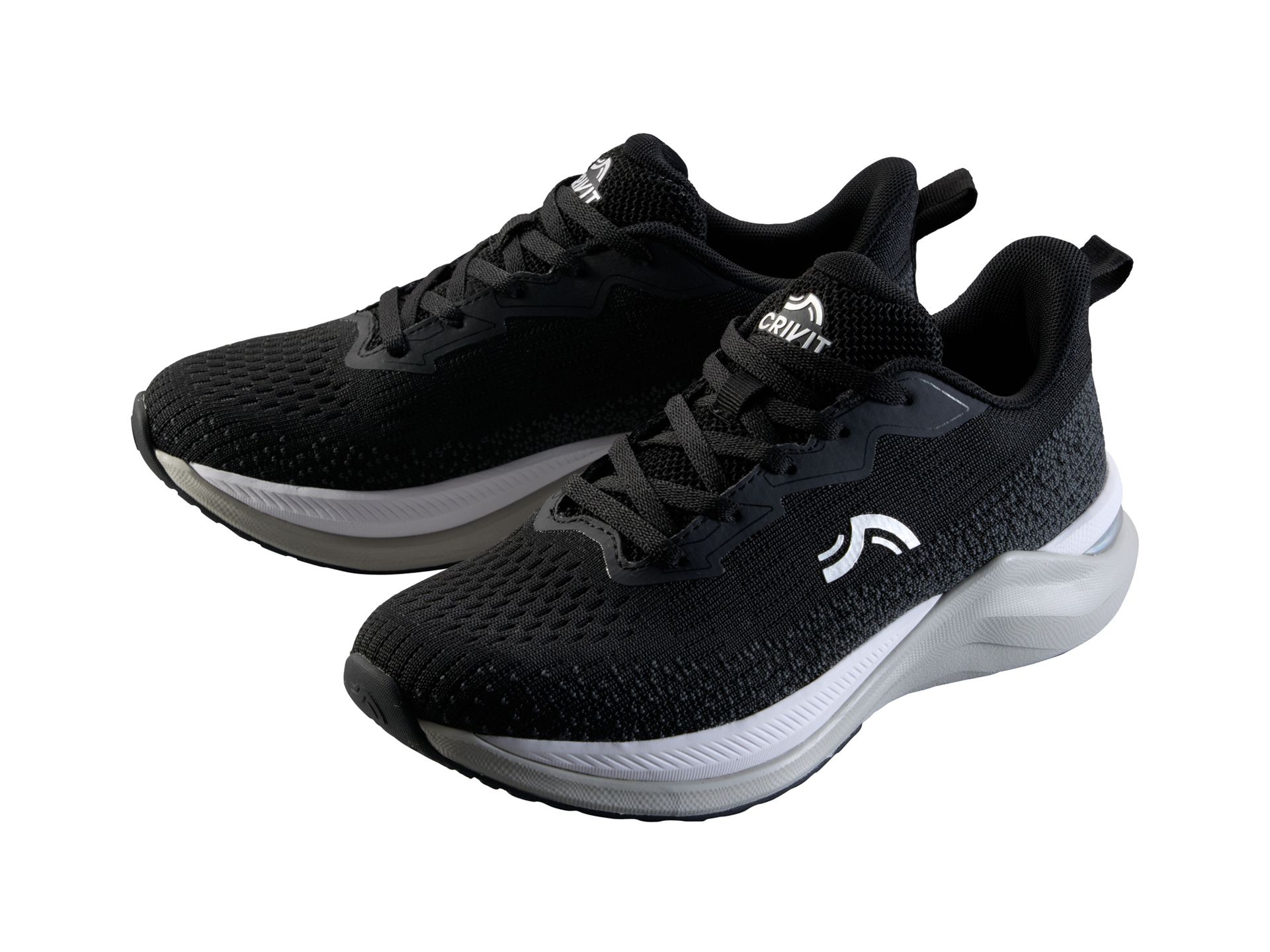 CRIVIT Buty do biegania damskie (Czarny, 40)