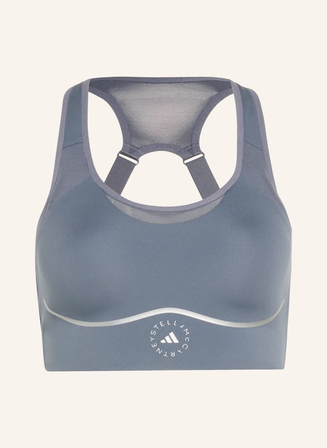 Adidas By Stella Mccartney Biustonosz Sportowy Adidas By Stella Mccartney Running blau