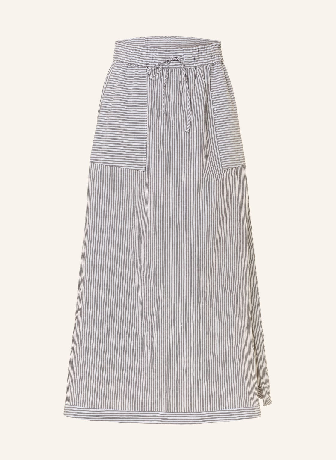 Mm By Max Mara Spódnica Sumero Z Lnu blau