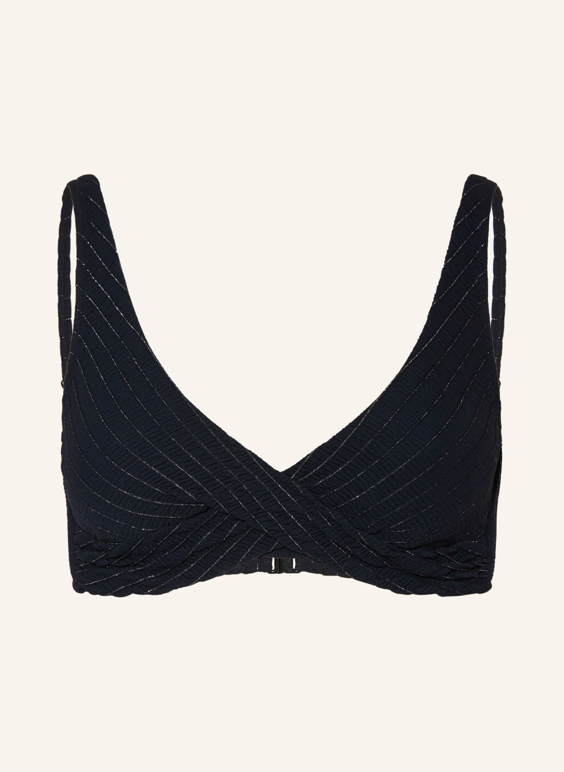 Watercult Góra Bikini Typu Bustier Afterlight Z Brokatową Nicią schwarz