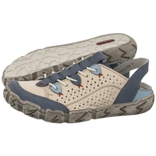 Sandały Beżowe L0375-91 Beige Combination (RI374-a) Rieker