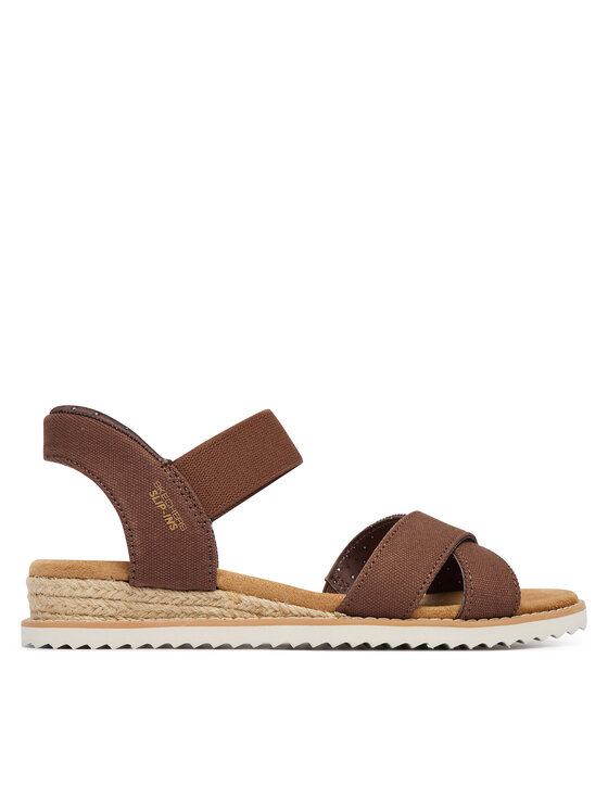 Skechers Sandały BOBS Desert Kiss - Golden Lily 114418/CHOC Brązowy
