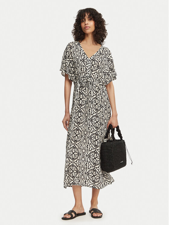 Vero Moda Sukienka codzienna Menny 10303701 Beżowy Regular Fit