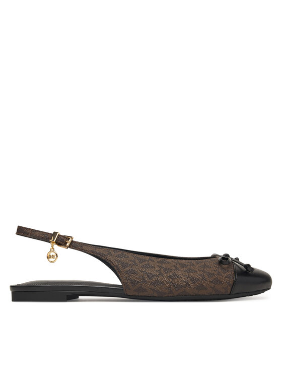 MICHAEL Michael Kors Baleriny Piper Sling 40S6PIFP1B Brązowy