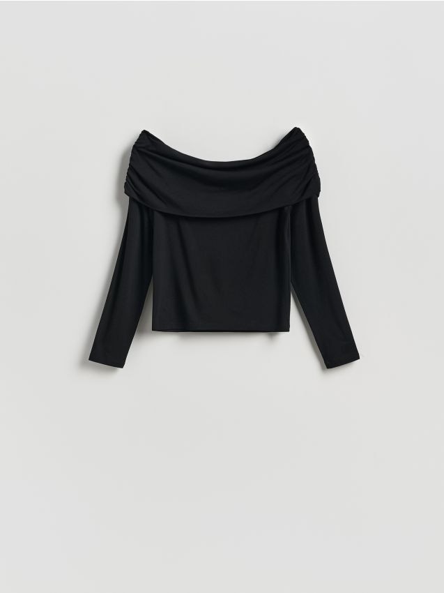 Reserved - Bluzka z odkrytymi ramionami - czarny