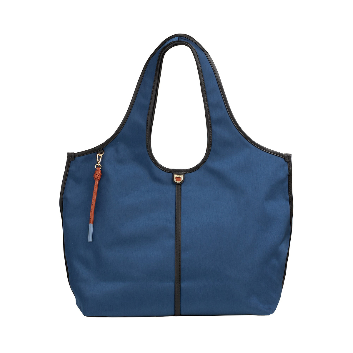DuDu Torebka Shopper A4 Damska Nylon Skóra Naturalna Duża na Ramię Magnes