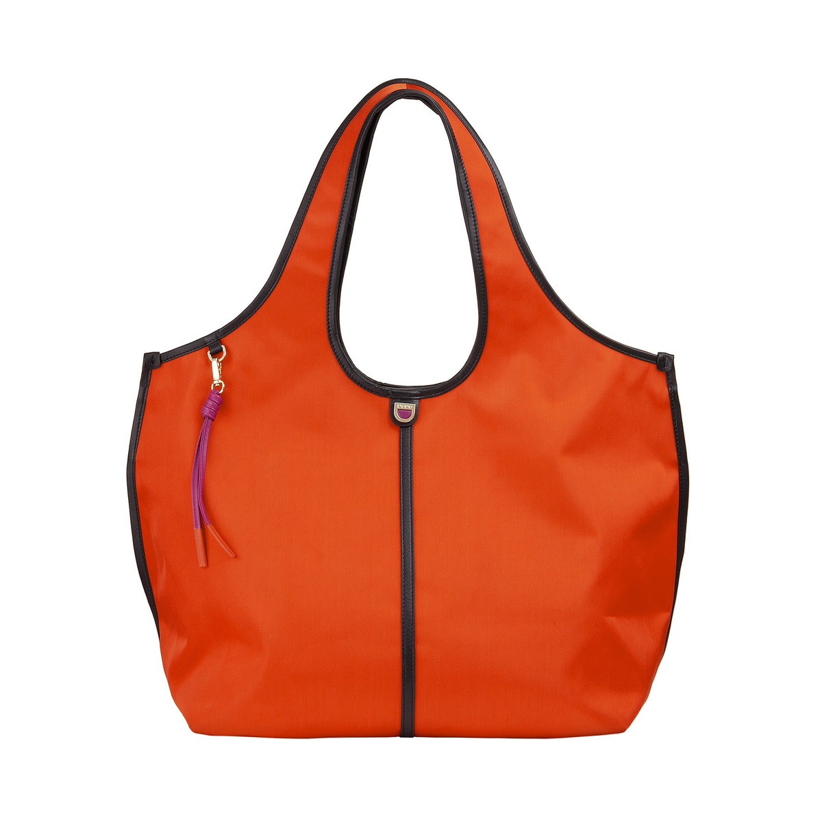 DuDu Torebka Shopper A4 Damska Nylon Skóra Naturalna Duża na Ramię Magnes