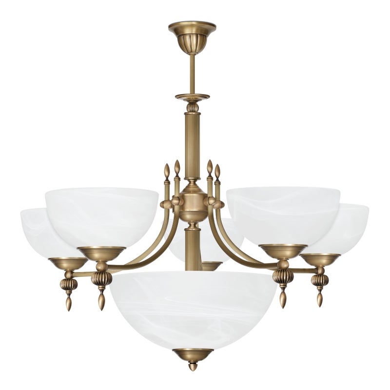 Klasyczny żyrandol z mosiądzu H-S6A