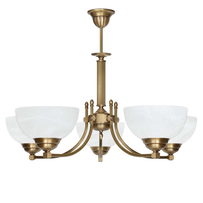 Klasyczny żyrandol z mosiądzu B-S5A