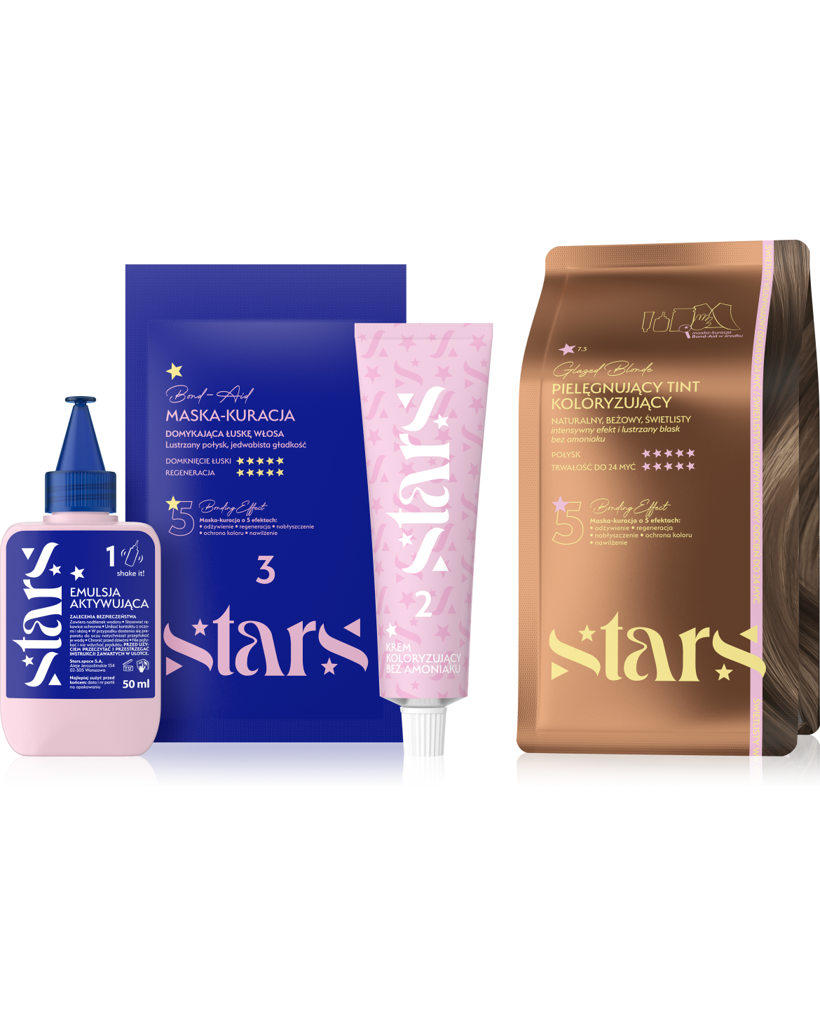 Stars Pielęgnujący Tint Koloryzujący do Włosów Glazed Blonde