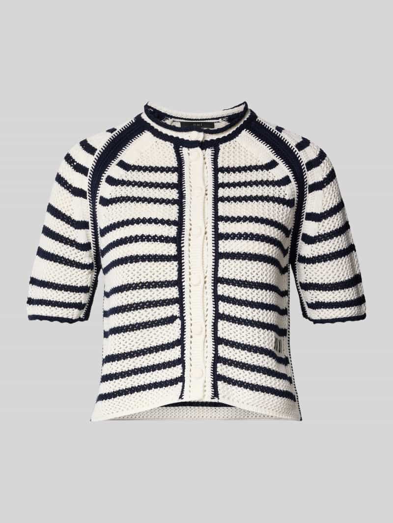 Kardigan rozpinany z bawełny z rękawem o dł. 1/2