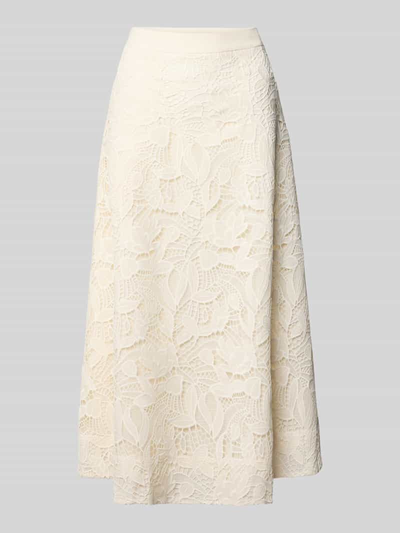 spódnica midi z koronki o linii a