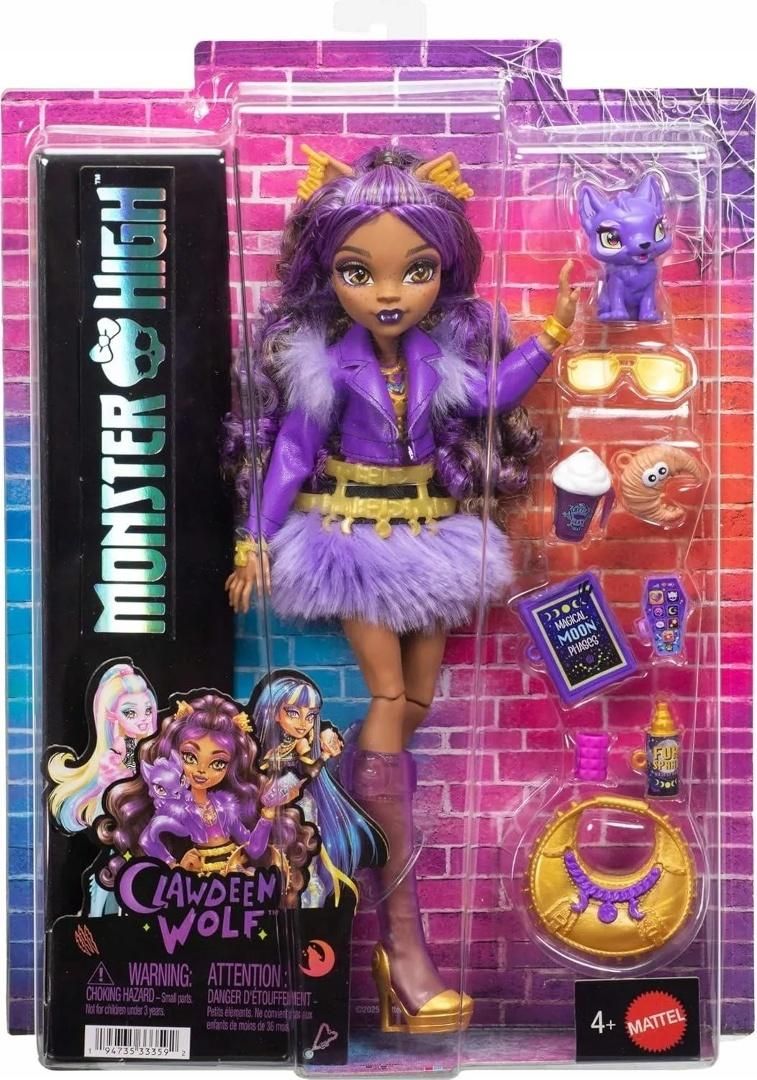 Monster High Lalka Clawdeen Wolf Zwierzątko - zabawka