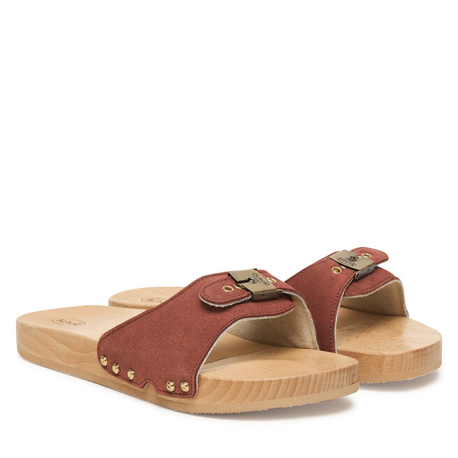 Klapki Scholl F00951 Brązowy