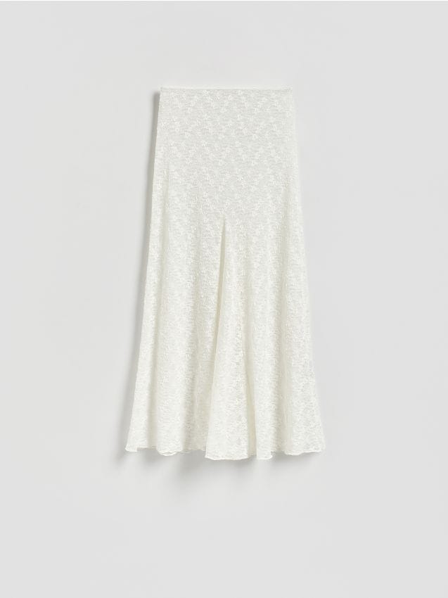 Reserved - Koronkowy sarong - kremowy