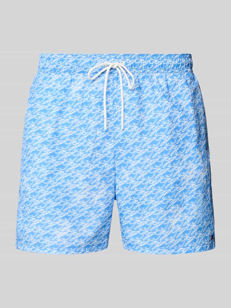 Spodenki kąpielowe o kroju regular fit z wyhaftowanym logo