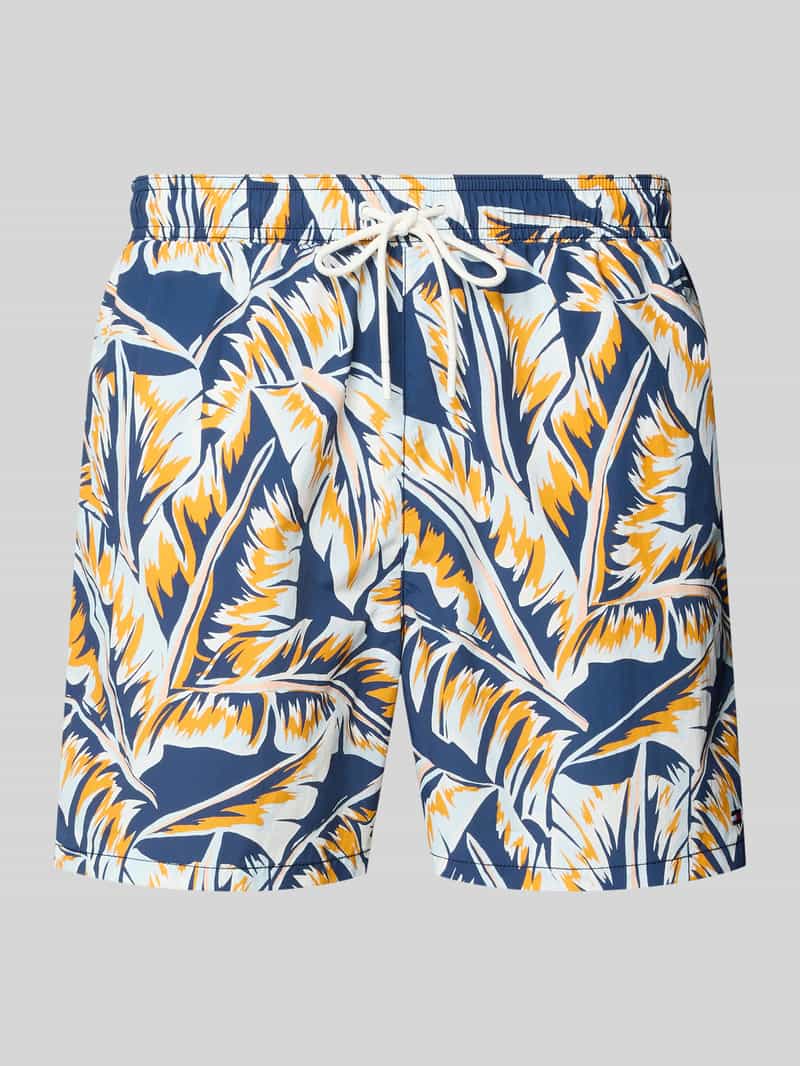 Spodenki kąpielowe o kroju regular fit z wyhaftowanym logo