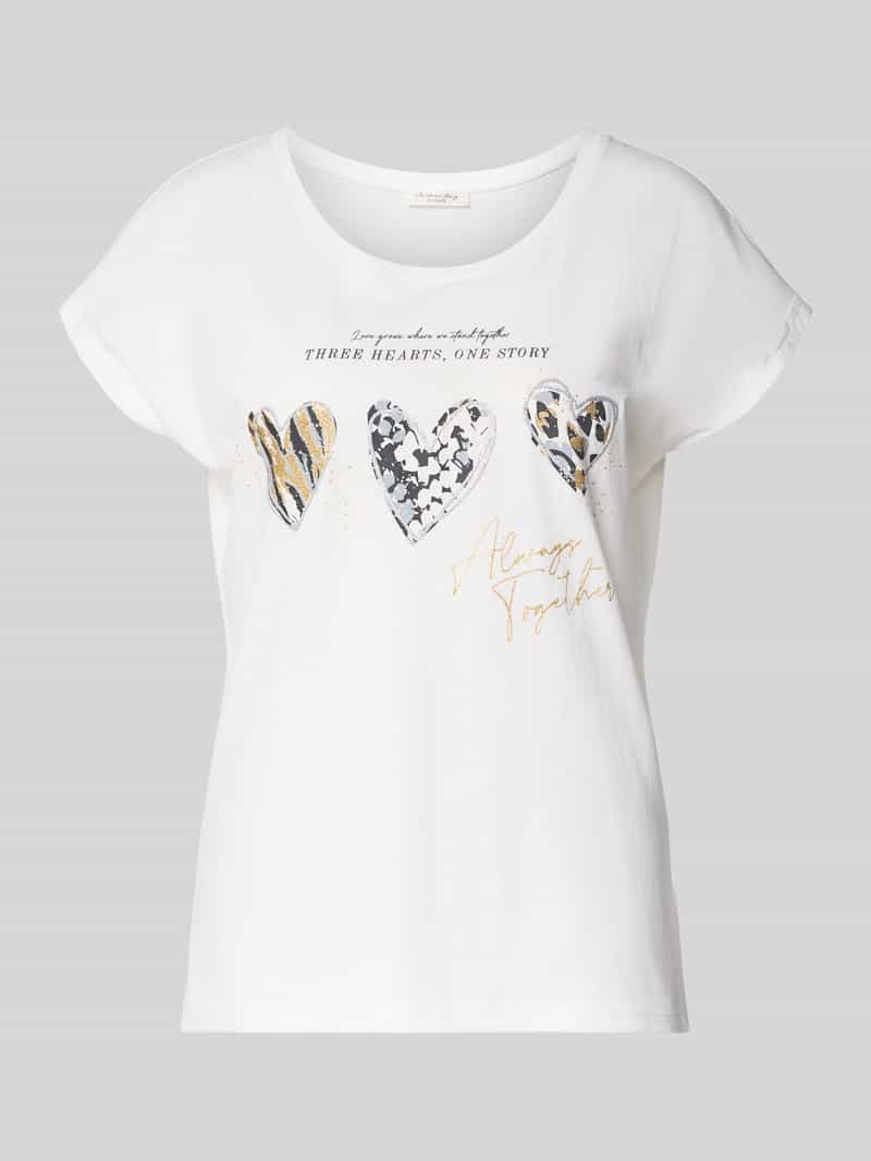 T-shirt o kroju regular fit z domieszką wiskozy