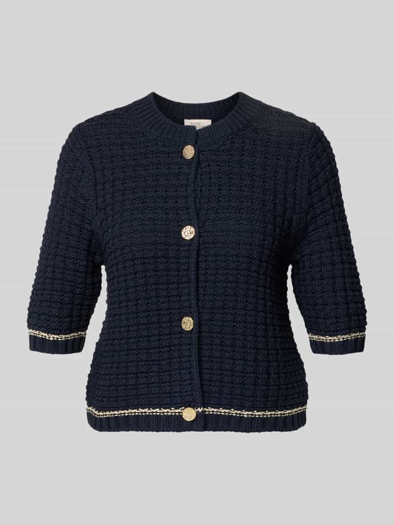 Kardigan w dzianinowej optyce, krój slim fit