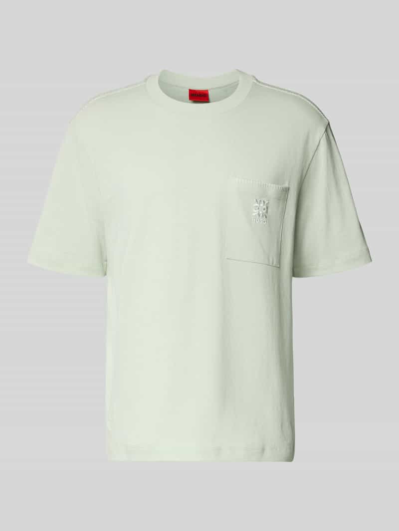 męski t-shirt o kroju regular fit z czystej bawełny model 'DARRO'