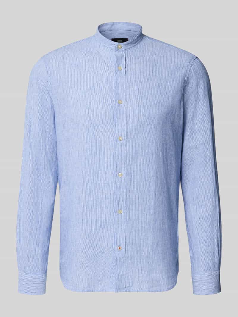 Koszula casualowa o kroju slim fit z mieszanki lnu i bawełny model 'SUN'