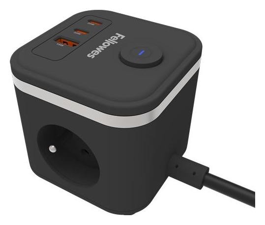 Fellowes Power cube, TYP E, czarny 100137169