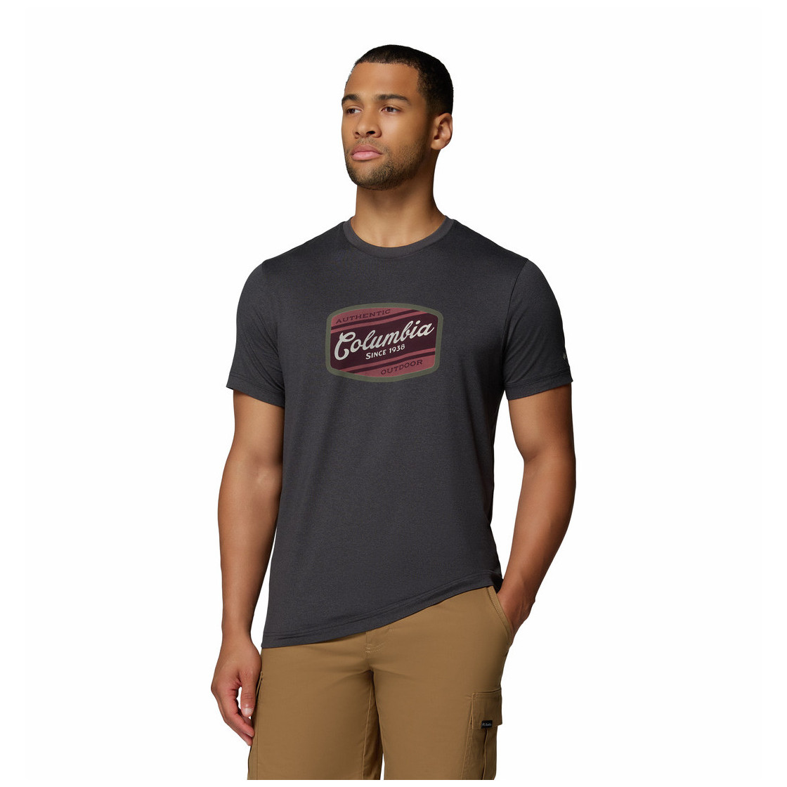 Koszulka męska Columbia Parsons Point™ SS Graphic Tee Rozmiar: L / Kolor: czarny