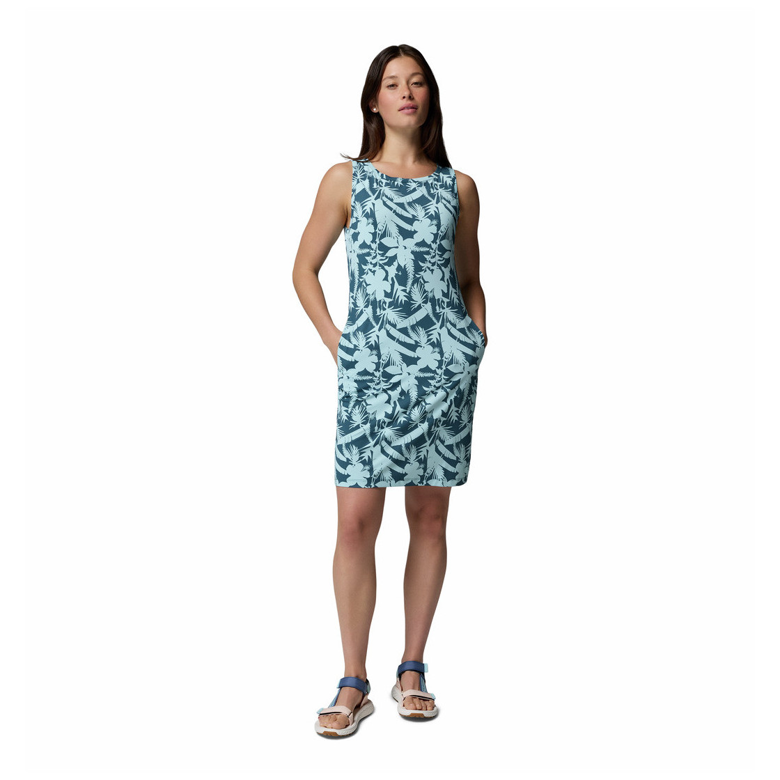 Sukienka Columbia Chill River™ Printed Dress Rozmiar: M / Kolor: biały/niebieski