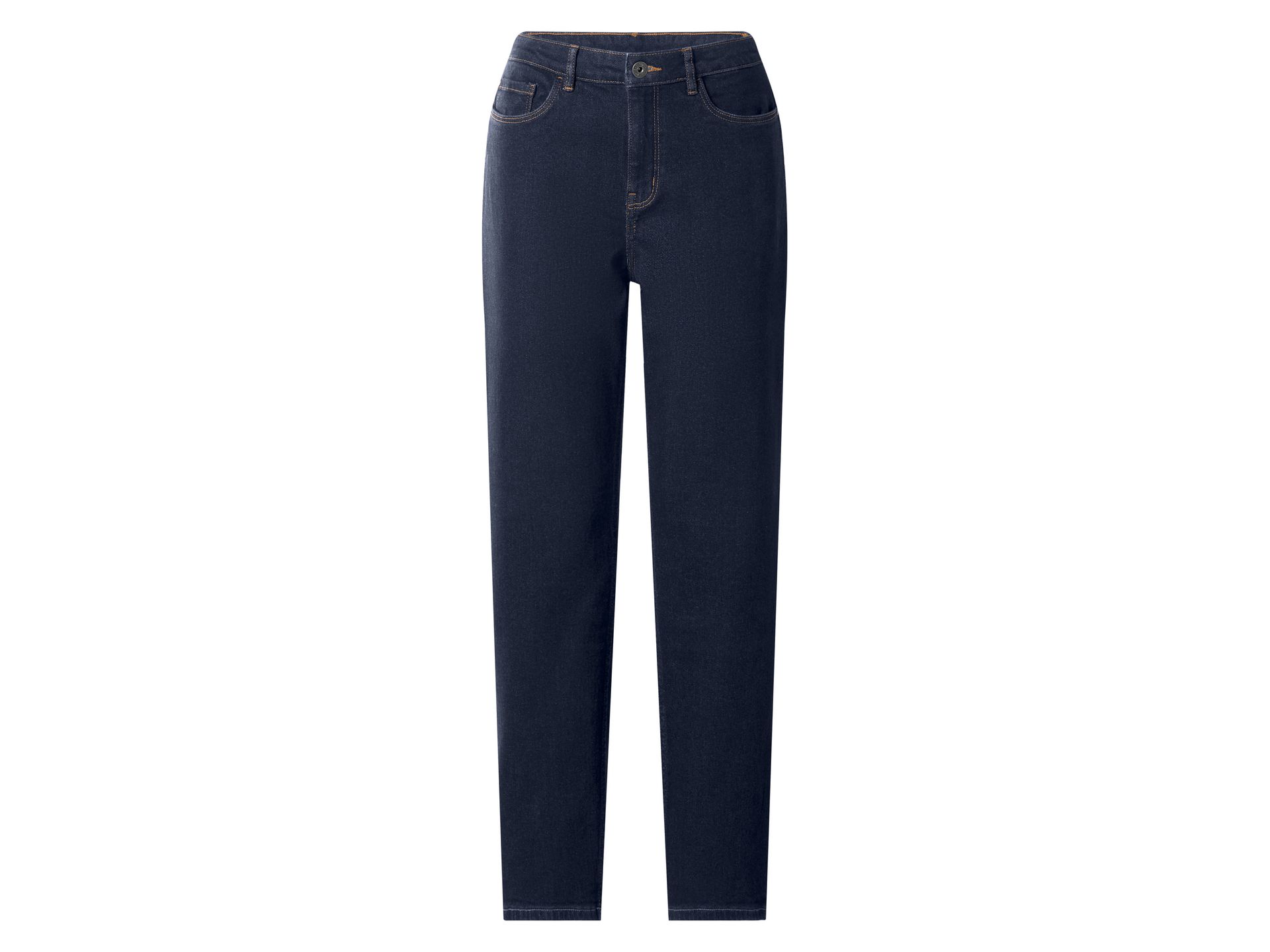 ESMARA® Jeansy straight fit damskie z bawełną (Ciemnoniebieski, 36)