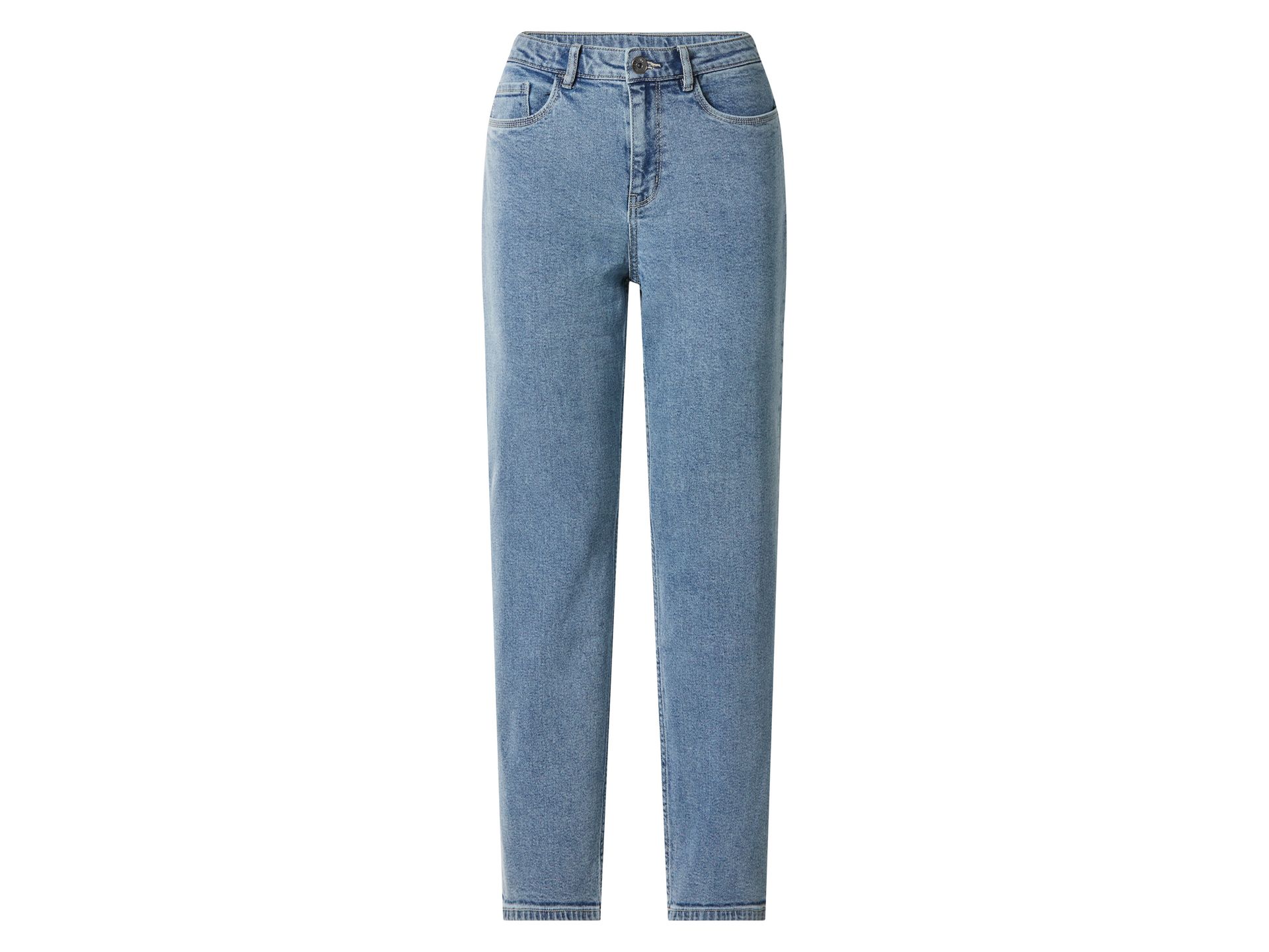 ESMARA® Jeansy straight fit damskie z bawełną (Jasnoniebieski, 34)