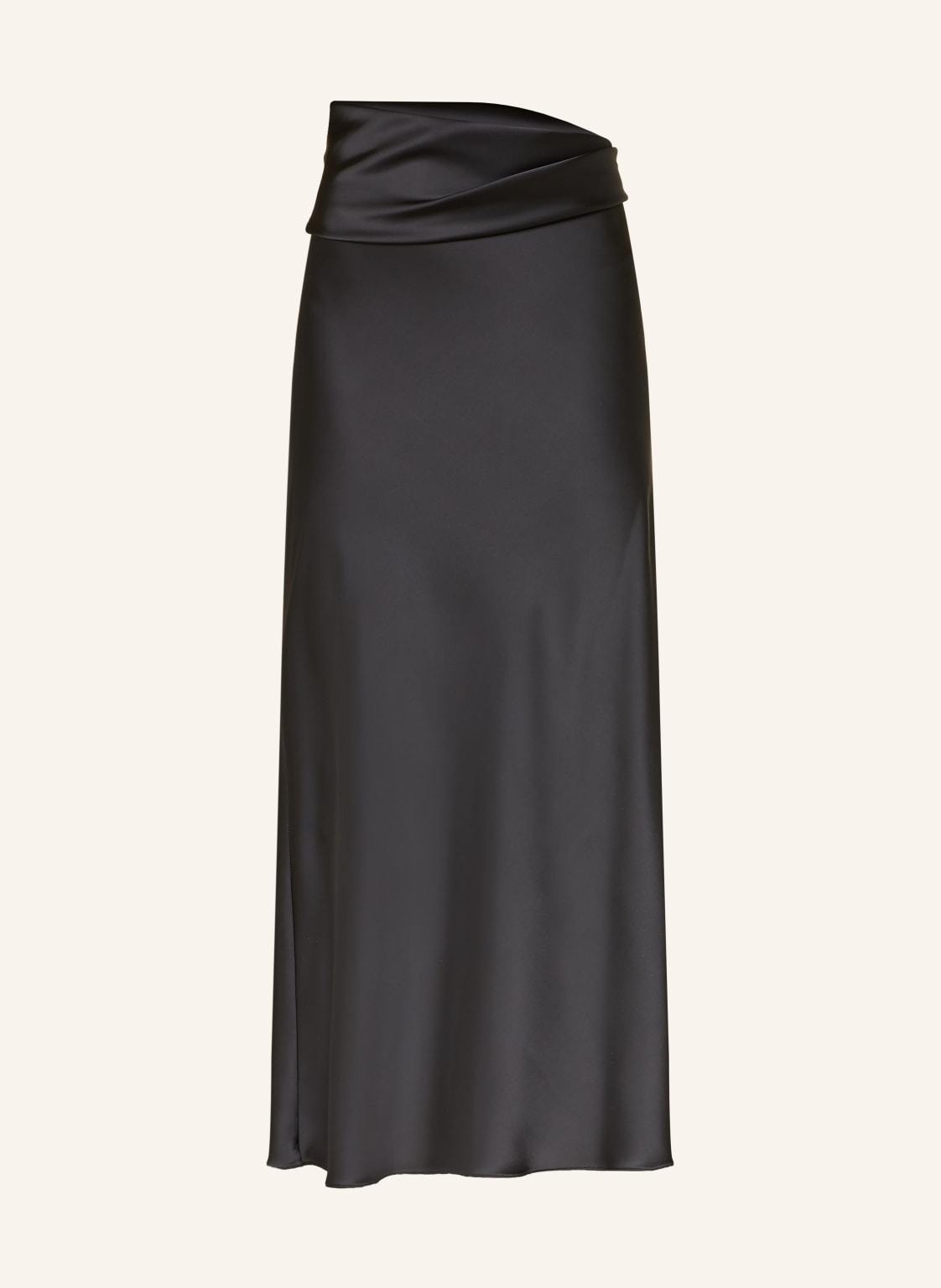 Patrizia Pepe Satynowa Spódnica schwarz