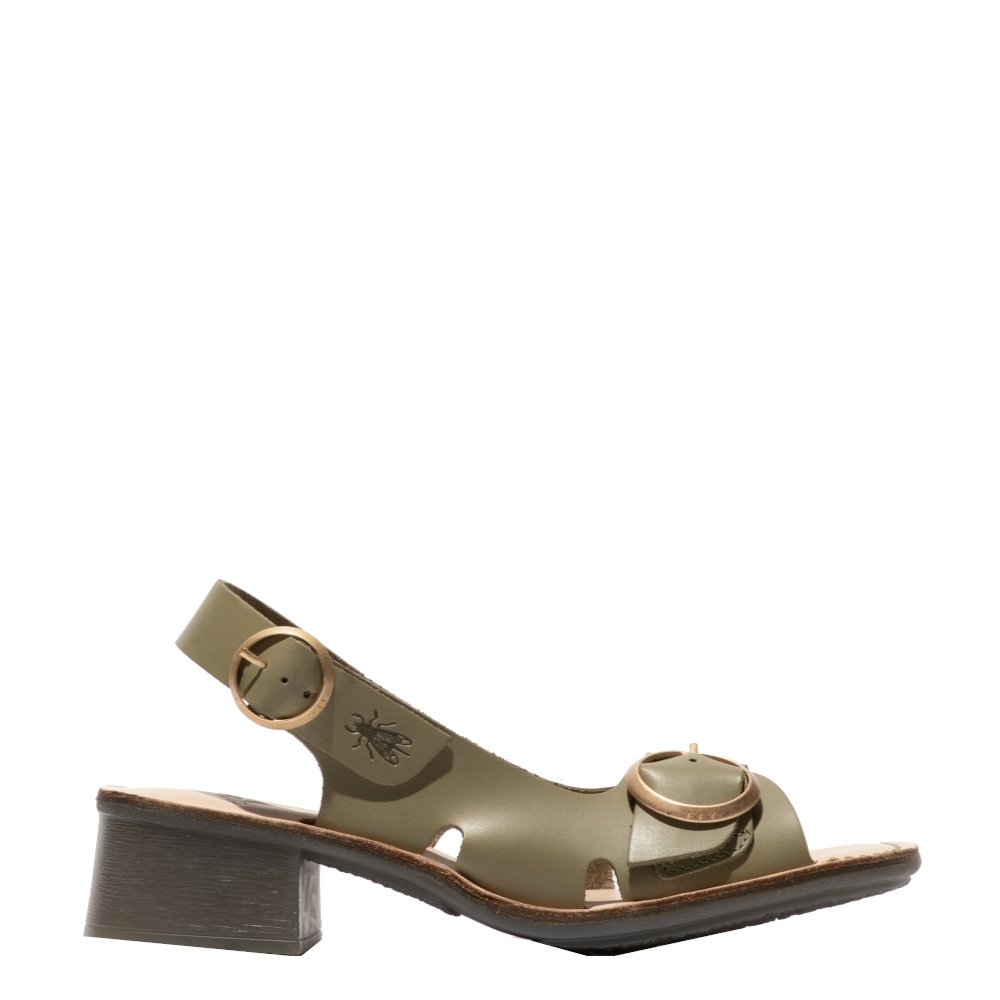 Sandały damskie Fly London EDOV 237 skórzane zielony P145237008