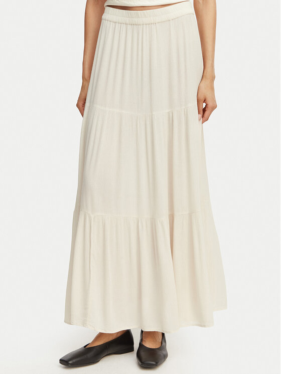 ONLY Spódnica maxi Mikka 15324808 Beżowy Regular Fit