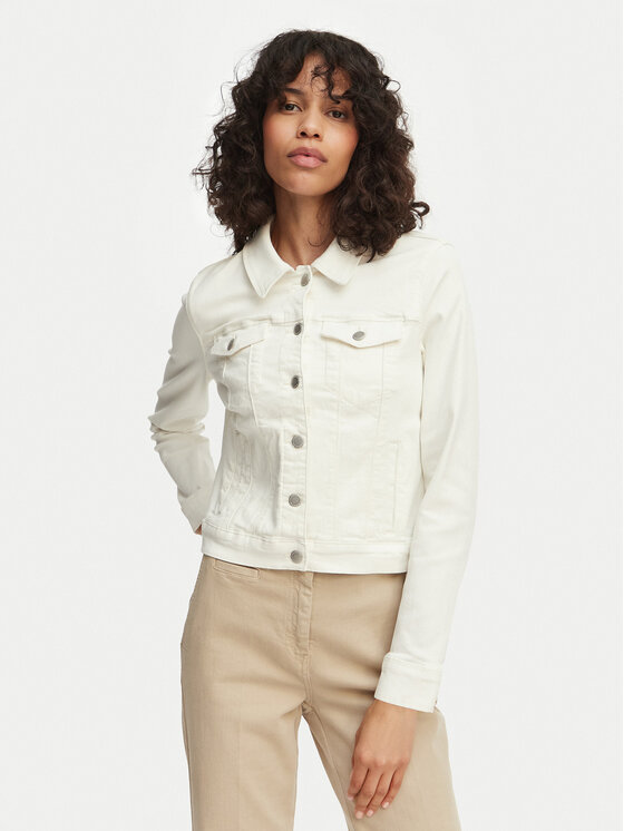 Vero Moda Kurtka jeansowa Wild 10284492 Kremowy Regular Fit