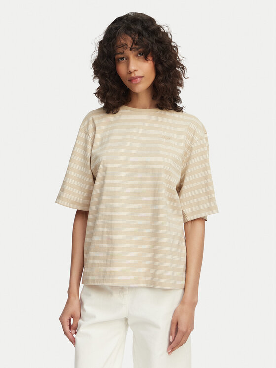 BOSS T-Shirt Eregular 50562504 Beżowy jasny Regular Fit