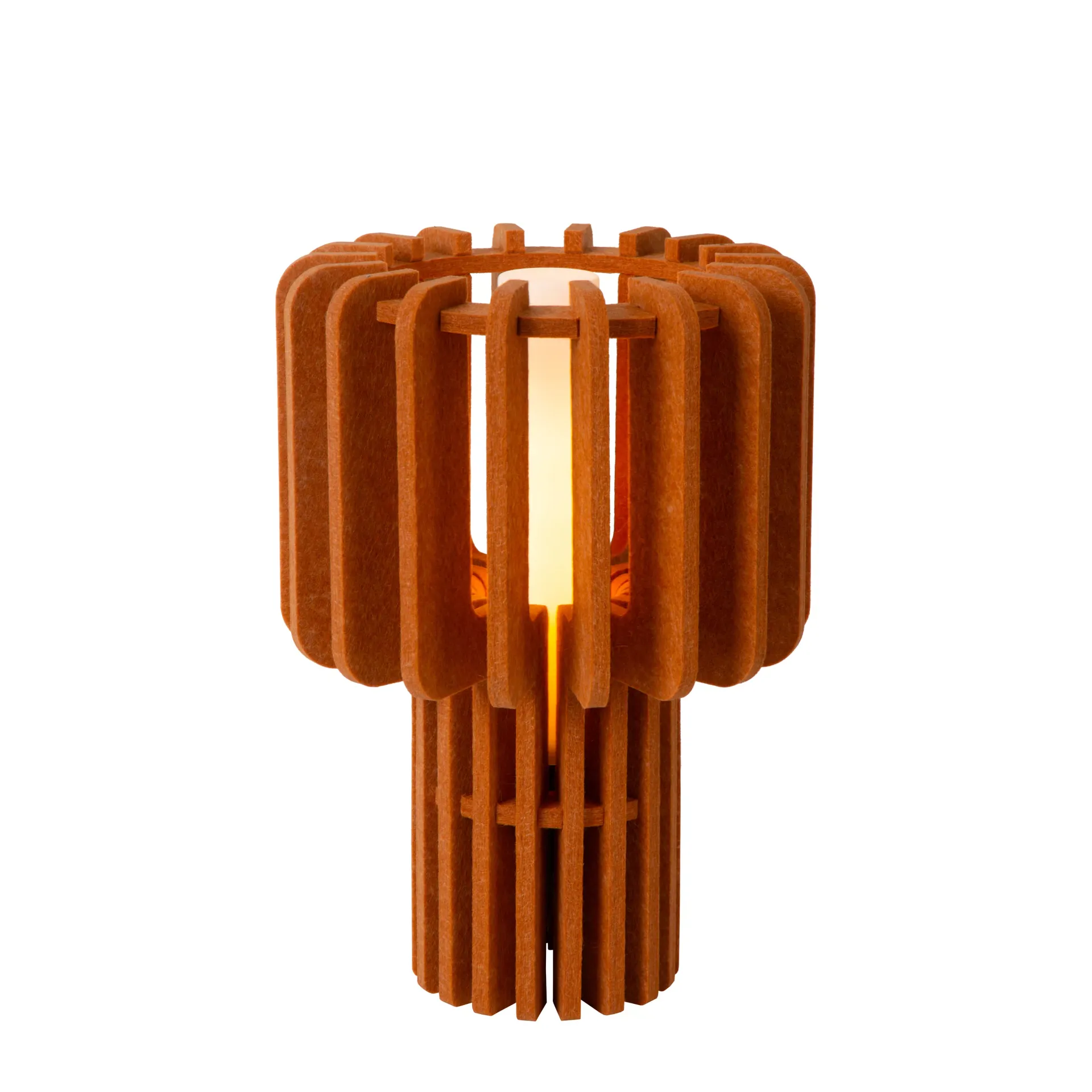ROLLO lampa stołowa z filcu ceglasta terracotta 1xE27 LUCIDE 45591/01/55