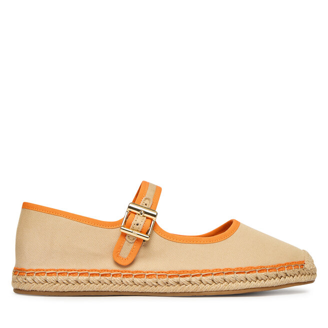 Espadryle Tommy Hilfiger Buckle Maryjane Espadrille FW0FW09239 Beżowy